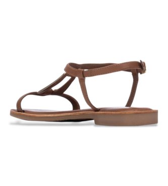 Carmela Sand�lias de couro 163295 castanho