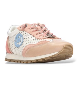 Carmela Leren sneakers 163113 beige