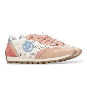 Carmela Leren sneakers 163113 beige