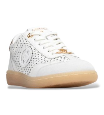 Carmela Leren sneakers 163120 wit