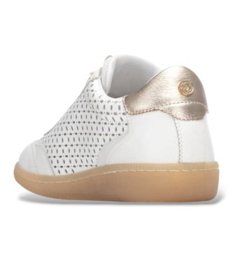 Carmela Leren sneakers 163120 wit
