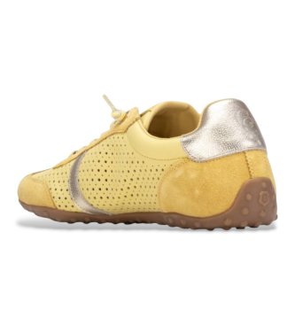 Carmela T�nis de couro 163109 amarelo