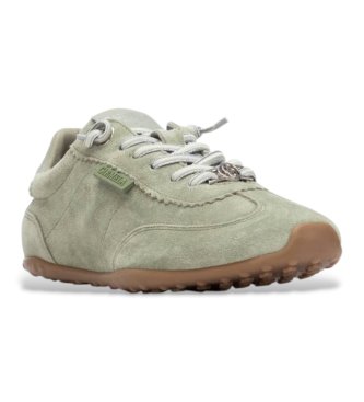 Carmela Leren sneakers 163172 groen