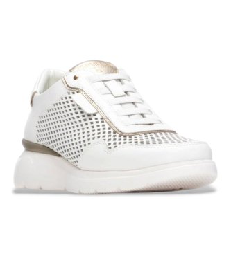 Carmela Leren sneakers 163211 wit