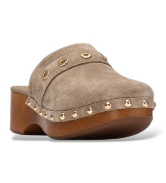 Carmela Sabots en cuir 163255 marron