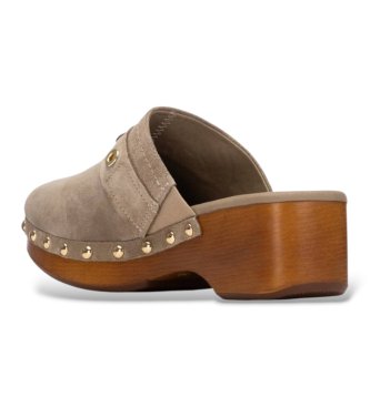 Carmela Sabots en cuir 163255 marron