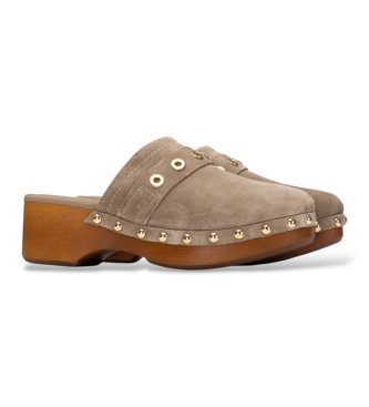 Carmela Sabots en cuir 163255 marron