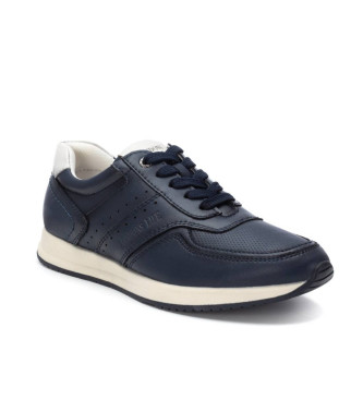 Carmela Leather trainers 162147 navy