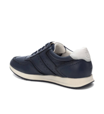 Carmela Leather trainers 162147 navy