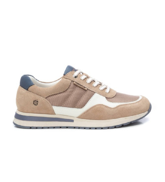 Carmela Leren sportschoenen 162149 taupe