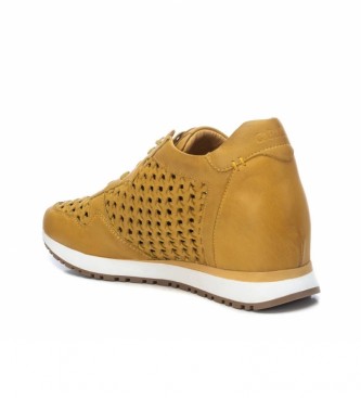 Carmela Mustard leather sneakers 067741