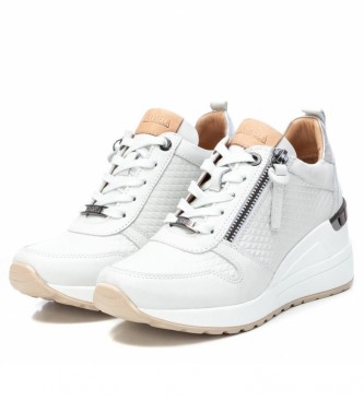 Carmela Leather sneakers 068458 white -Height: 6 cm