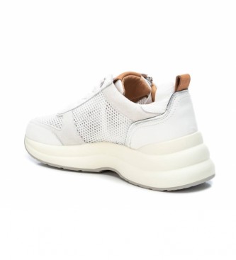 Carmela Sneakers in pelle 068603 Bianco - Altezza plateau 6cm-