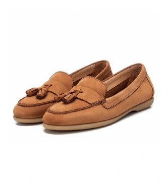 Carmela Chaussures en cuir 068624 camel