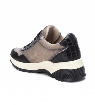 Carmela Baskets en cuir 160195 gris, noir