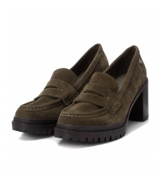 Carmela Sapatos de couro 160371 verde - calcanhar de altura: 8cm