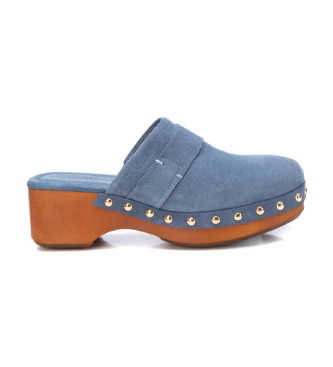 Carmela Leather clogs 160452 blue -Heel height 5cm