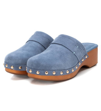 Carmela Leather clogs 160452 blue -Heel height 5cm