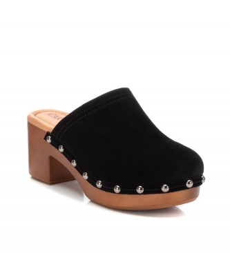 Carmela Leather clogs 160461 black -Heel height 7cm