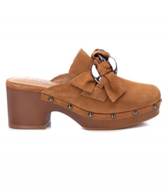 Carmela Leather clogs 160469 brown 