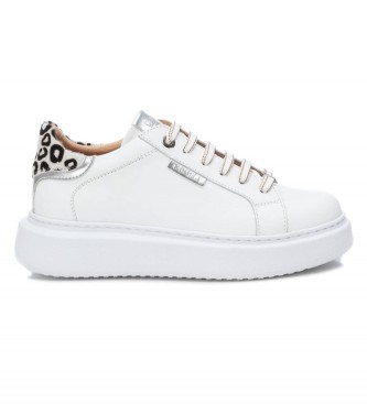 Carmela Lder Sneakers 160613 Hvid, slv