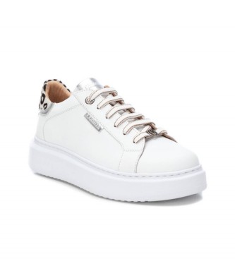 Carmela Sneakers in pelle 160613 Bianco, Argento