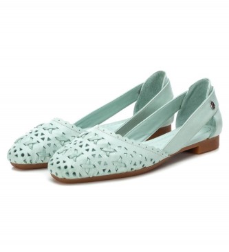 Carmela Ballerines en cuir 160672 vert