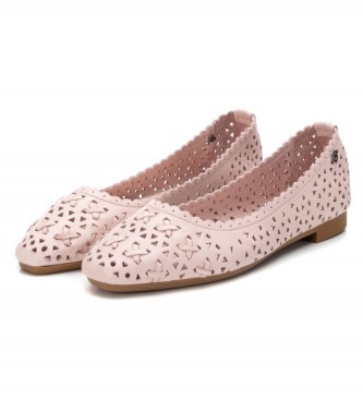 Carmela Ballerines en cuir 160673 nude