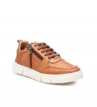 Carmela Leather trainers 160717 Brown