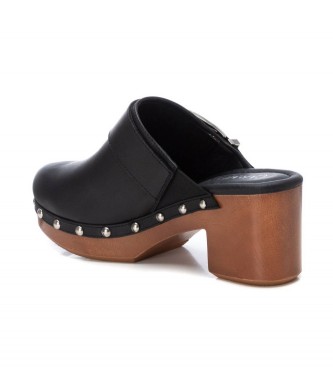 Carmela Leather clogs 160744 black -Heel height 7cm
