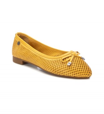 Carmela Sapatos de bailarina em couro 160761 Amarelo