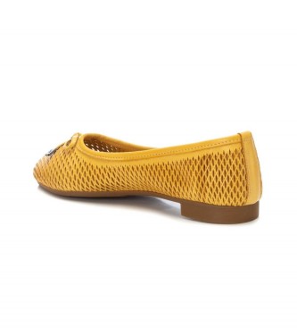 Carmela Leather ballerina shoes 160761 Yellow