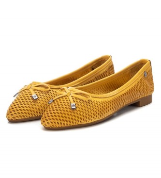 Carmela Leather ballerina shoes 160761 Yellow