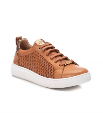 Carmela Leather trainers 160797 Brown