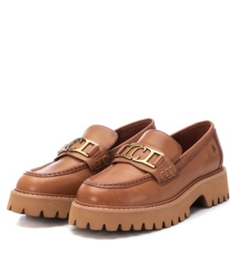 Carmela Leather moccasins 160879 camel