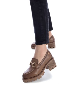 Carmela Mocasines de piel 161129 taupe