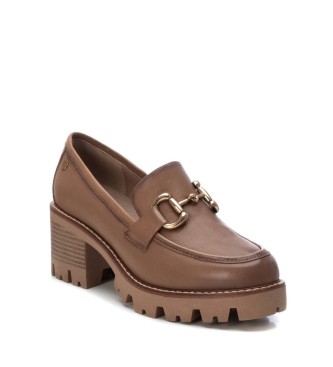 Carmela Mocasines de piel 161129 taupe