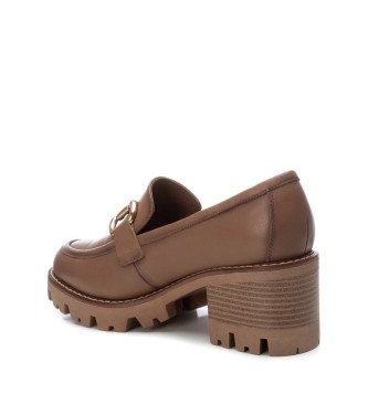 Carmela Mocasines de piel 161129 taupe