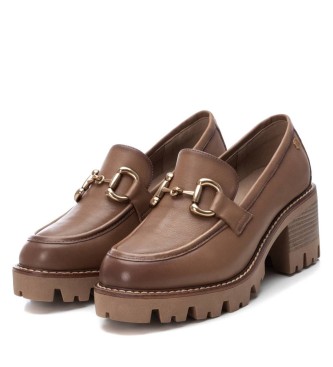 Carmela Mocasines de piel 161129 taupe