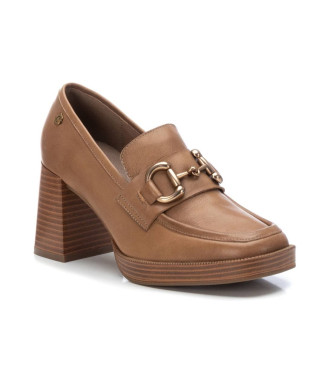 Carmela Leren schoenen 161235 bruin -Hoogte hak 8cm