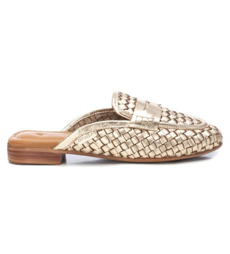 Carmela Sapatos de couro 161301 dourado