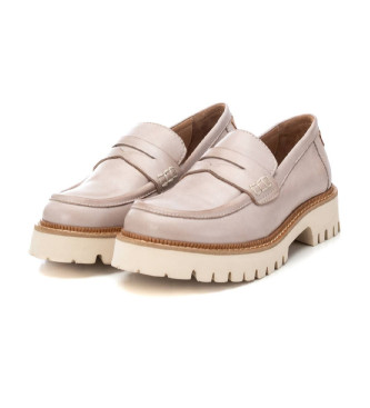 Carmela Mocasines de piel 161309 taupe