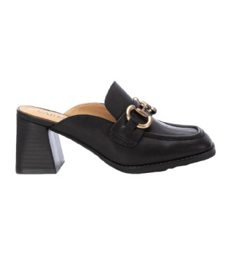 Carmela Leather loafers with heel 161445 black