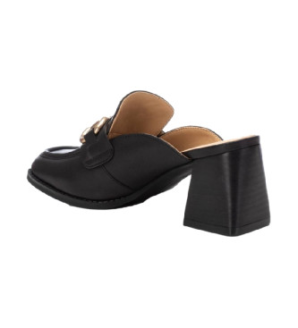 Carmela Leather loafers with heel 161445 black