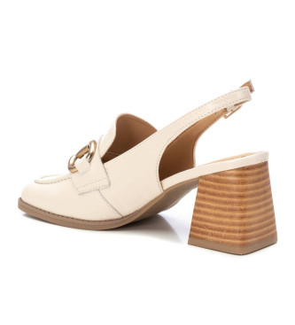 Carmela Chaussures en cuir 161446 beige -Hauteur du talon 7cm