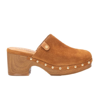 Carmela Leather clogs 161475 brown