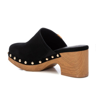 Carmela Leather clogs 161475 black -Heel height 7cm