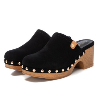 Carmela Leather clogs 161475 black -Heel height 7cm
