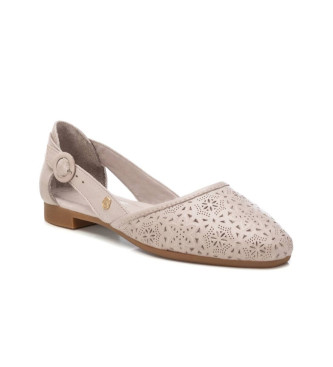 Carmela Leder Ballerinas 161584 taupe