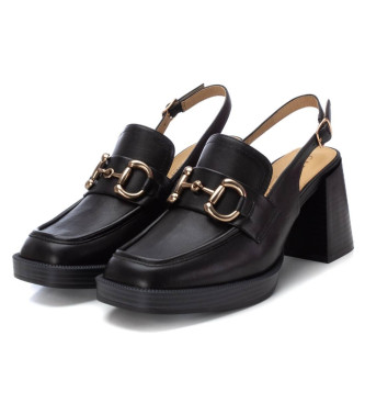 Carmela Leren schoenen 161595 zwart -Helhoogte 8cm